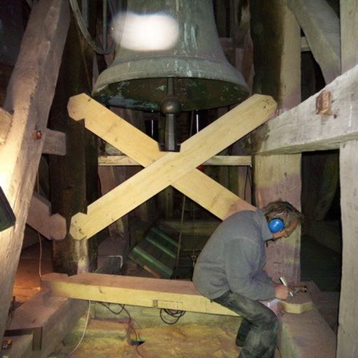 Reparaturarbeiten an Kirchturm und Glockenstuhl von Neukirchen